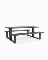 Cintesi Theodore Outdoor Picnic Table - 200X79Cm, Charcoal 