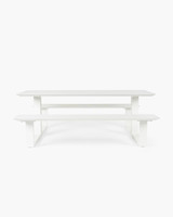 Theodore Outdoor Picnic Table - 200X79Cm, White