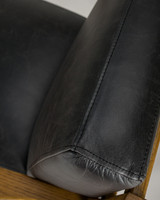 Alexander Leather Armchair - Black