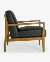 Cintesi Alexander Leather Armchair - Black 
