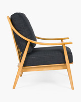 Farrah Fabric Armchair - Black