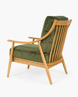 Farrah Fabric Armchair - Green