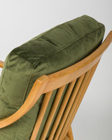 Cintesi Farrah Fabric Armchair - Green 