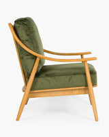 Cintesi Farrah Fabric Armchair - Green 