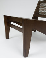 Cintesi Kangaroo Replica Lounge Chair - Walnut, Cane Seat 