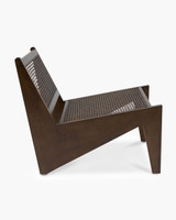 Kangaroo Replica Lounge Chair - Walnut, Cane Seat