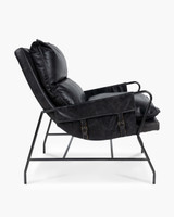 Maverick Leather Armchair - Black