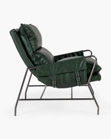Maverick Leather Armchair - Olive Green