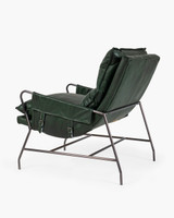 Maverick Leather Armchair - Olive Green