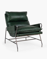 Cintesi Maverick Leather Armchair - Olive Green 