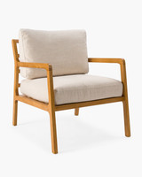 Oliver Fabric Armchair - Linen