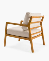 Oliver Fabric Armchair - Linen