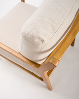 Oliver Fabric Armchair - Linen