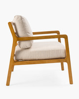 Oliver Fabric Armchair - Linen