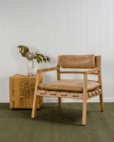 Cintesi Barnaby Leather Armchair - Nutt Tan 