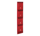 Magazine Holder Numbered - Red