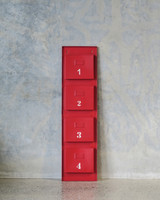 Magazine Holder Numbered - Red