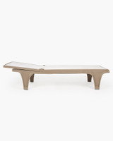 Tahiti Sun Lounger - Dove Grey W White Fabric