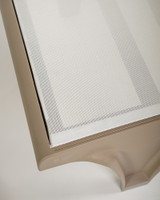 Tahiti Sun Lounger - Dove Grey W White Fabric