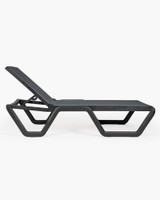 Vela Sun Lounger - Anthracite W Anthracite Fabric