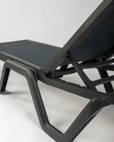 Vela Sun Lounger - Anthracite W Anthracite Fabric
