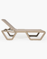 Vela Sun Lounger - Dove Grey W Dove Grey Fabric