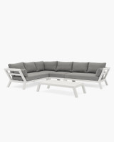Havelock Lounge Outdoor Setting - White