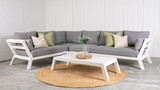 Havelock Lounge Outdoor Setting - White