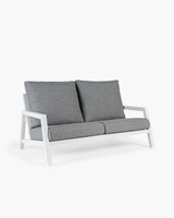 Leigh Outdoor Sofa - Two Seater, White
