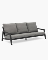 Leigh Outdoor Sofa - Three Seater, Charcoal