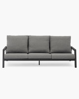 Leigh Outdoor Sofa - Three Seater, Charcoal