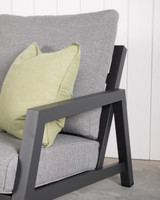 Leigh Outdoor Sofa - Three Seater, Charcoal