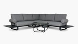 Vermont Lounge Outdoor Setting Aluminium - Charcoal