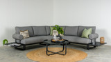 Vermont Lounge Outdoor Setting Aluminium - Charcoal