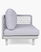 Waiheke Outdoor Left Hand Chair - Light Grey