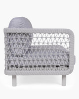Waiheke Outdoor Right Hand Chair - Light Grey