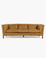 George Leather Sofa - 3 Seater, Rum