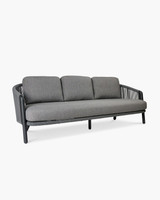 Cintesi Arc Outdoor 3 Seater Sofa - Charcoal 