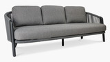 Cintesi Arc Outdoor 3 Seater Sofa - Charcoal 