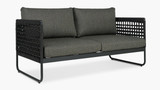 Cintesi Corsica Outdoor Sofa - 2 Seater, Charcoal 