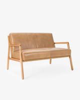 Cintesi Felix Leather Sofa - Nutt Tan, 2 Seater 