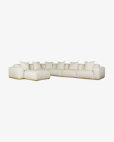 Cintesi Omaha Modular Sofa - 6 Seater, Bone 