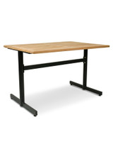 Cintesi Star Double Aluminium Table Base - For 120x80 Teak, Black 