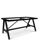 Cintesi Harper Aluminium Table Base - 160x80cm, Black 
