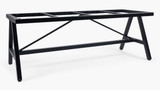 Cintesi Harper Aluminium Table Base - 200x80cm, Black 