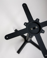 Cast Cross Table Base - 56Cm, Black