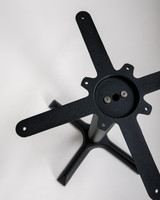 Cintesi Cast Cross Table Base - 56Cm, Black 