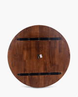 Solid Oak Table Top - 100Cm Dia, Dark Oak