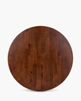 Cintesi Solid Oak Table Top - 100Cm Dia, Dark Oak 