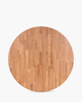 Solid Oak Table Top - 100Cm Dia, Natural